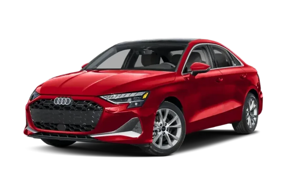 2026 Audi A3 Sedan in Progressive Red Metallic